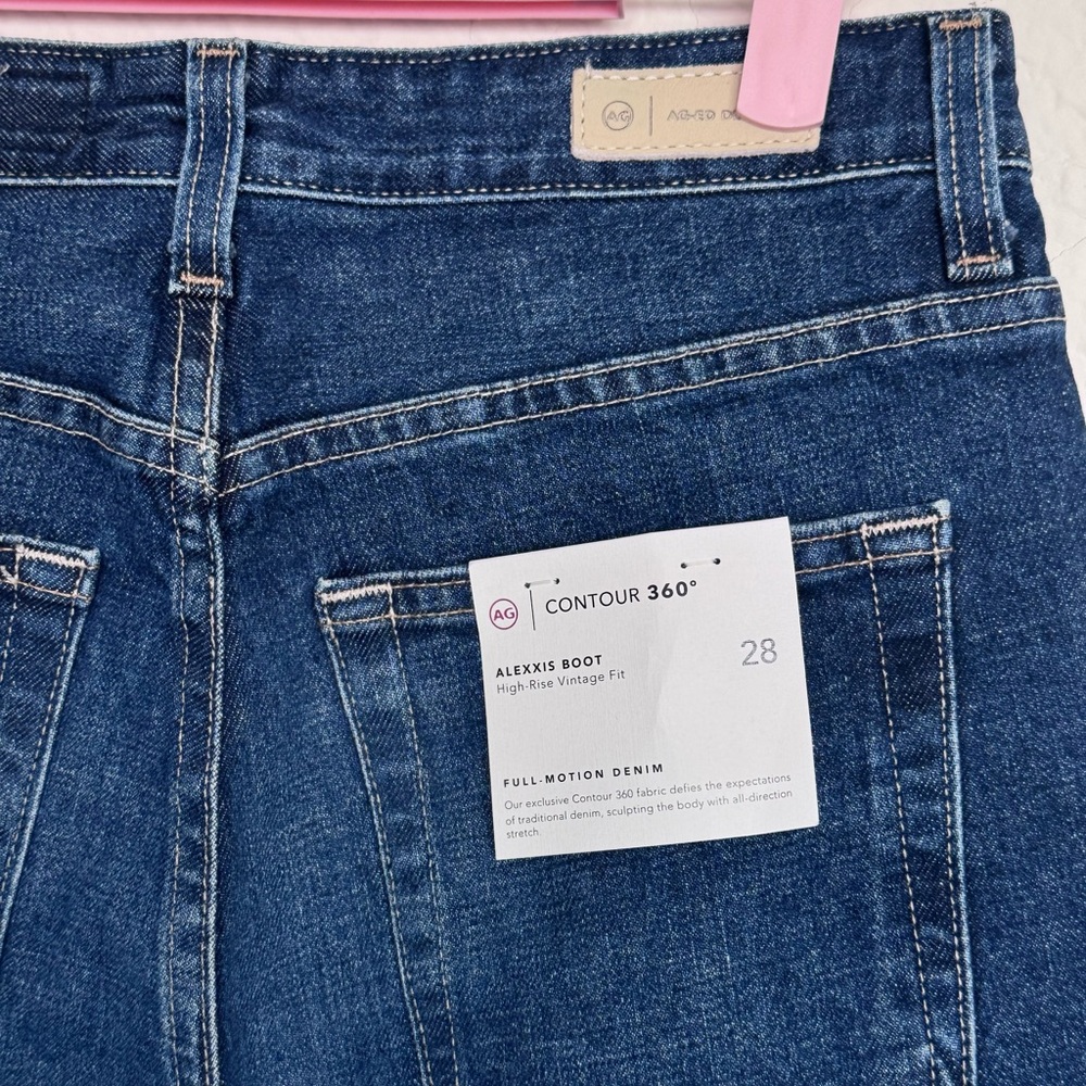NWT AG Adriano Goldschmied ALEXXIS BOOT Vintage High Rise Jeans Sz 28 - Picture 6 of 6